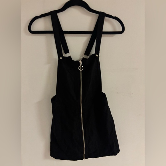 Divided Dresses & Skirts - H&M Divided Black Overall Suede Mini Dress
